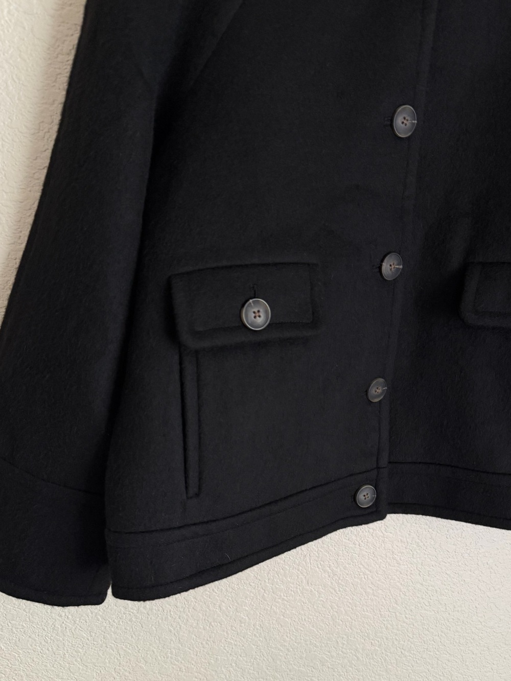 Sundance Women’s Glennon Wool Blend Coat L Black NEW - Picture 5 of 9